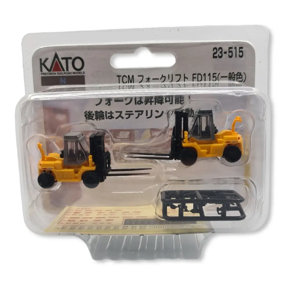 2 Chariots élévateurs FD115 TCM Kato 23515 - N 1/160 - Véhicules miniatures - 2