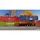 6 conteneurs de 40 pieds, différents coloris KIBRI 10922 - HO 1/87 - 2