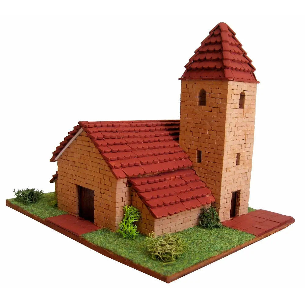 Kit de construction en céramique pour église alpine - Keranova 30224 - HO 1/87 - 2