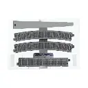 Ensemble de rails doubles Unitrack (HV1) R730 - Kato 3-111 - HO 1/87 - 2