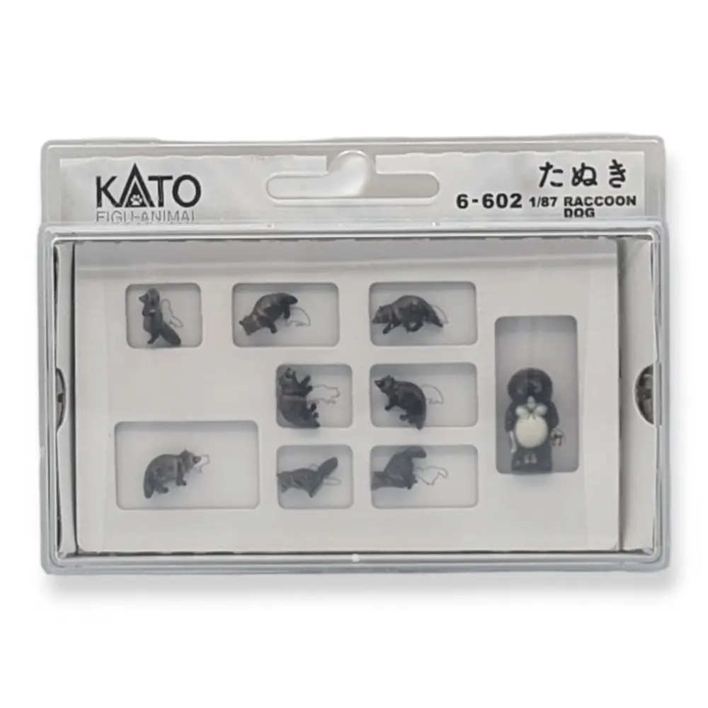 Lot de 10 raton-laveurs & 1 statue - KATO 6-602 | N 1/160 - 3