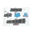 Ensemble de croisement Unitrack (HV4) - Kato 3-114 - HO 1/87 - 2