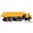 Camion MB à Capot Rond + Remorque Benne Meiller - 140x28x38mm - Kibri 14025 - HO : 1/87  - 3