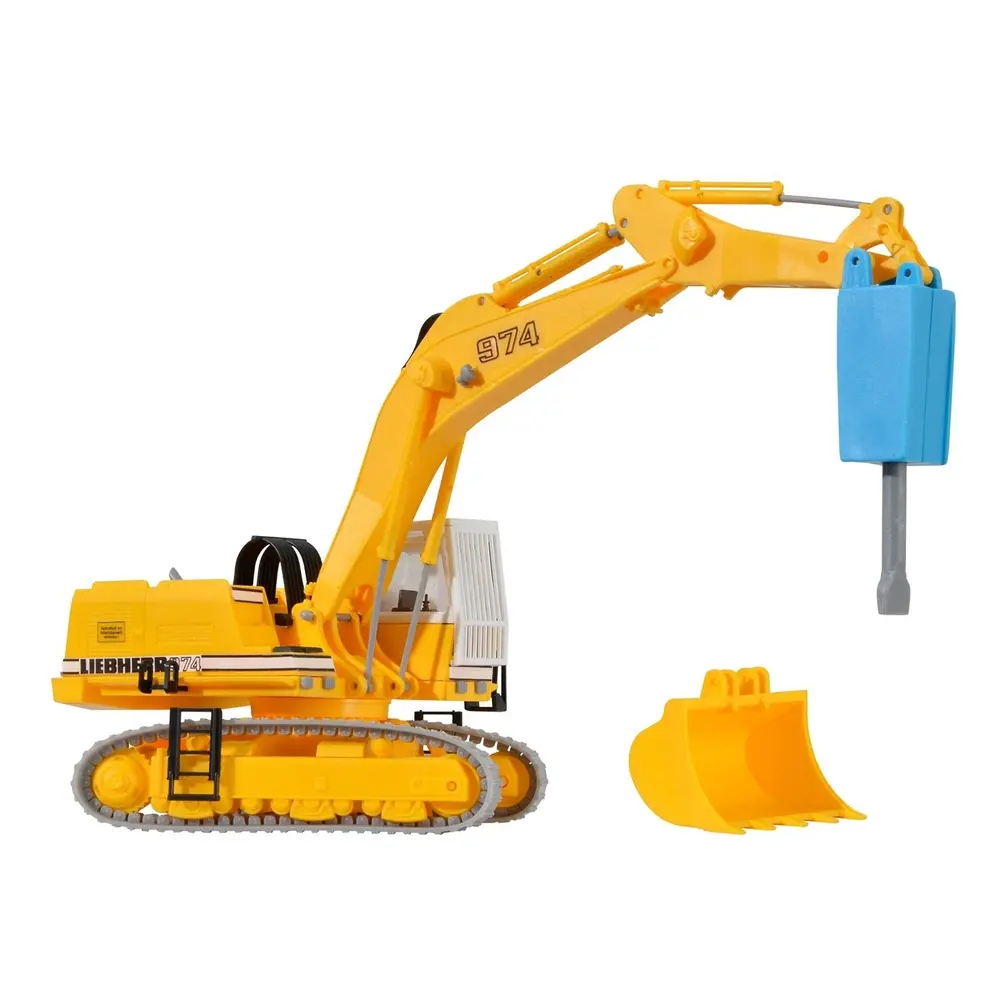 Pelleteuse "LIEBHERR" avec burin de démolition et cage de protection - 2