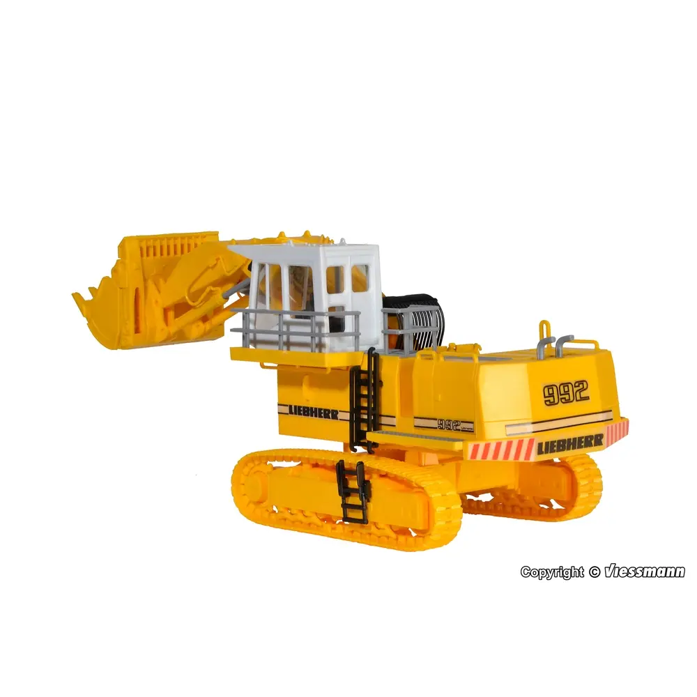 Grue LIEBHERR R992 Litronic avec godet - Kibri 11277 - HO 1/87 - 3