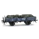 Cargaison : vieilles traverses pour wagon de sable - Artitec 28.125 - HO 1/87 - 2