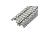 4 rails courbes Unitrack (R790-22.5PC) CS 22,5 degrés - Kato 2-251 - HO 1/87 - 3