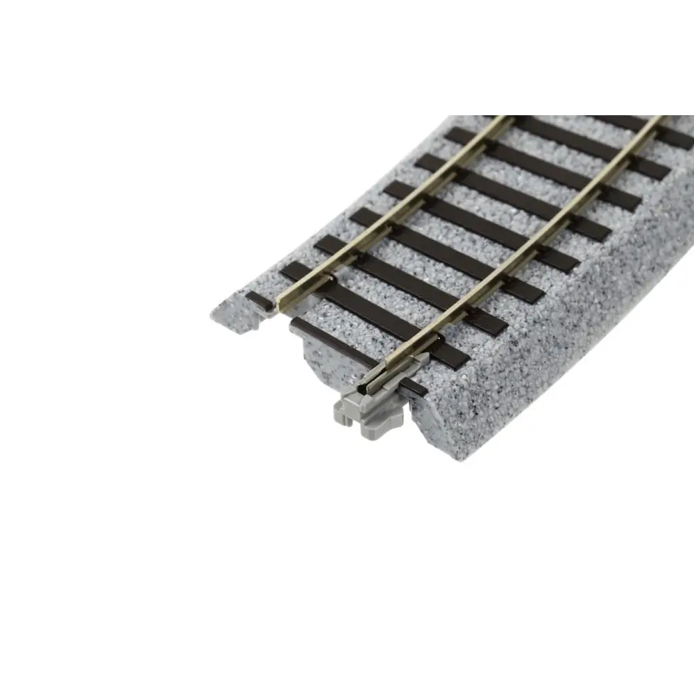 4 rails incurvés Unitrack (R370-22.5) 22,5 degrés - Kato 2-280 - HO 1/87 - 3