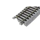 4 rails incurvés Unitrack (R370-22.5) 22,5 degrés - Kato 2-280 - HO 1/87 - 3