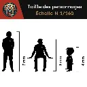 6 Figurines de l'équipage du train japonais - Kato K24-201 - N 1/160 - 2