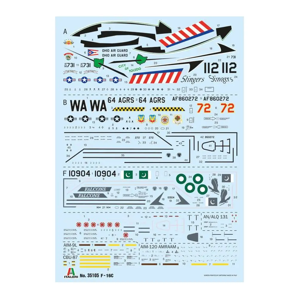 F-16C Fighting Falcon - ITALERI 35105 - 1/48 - 5