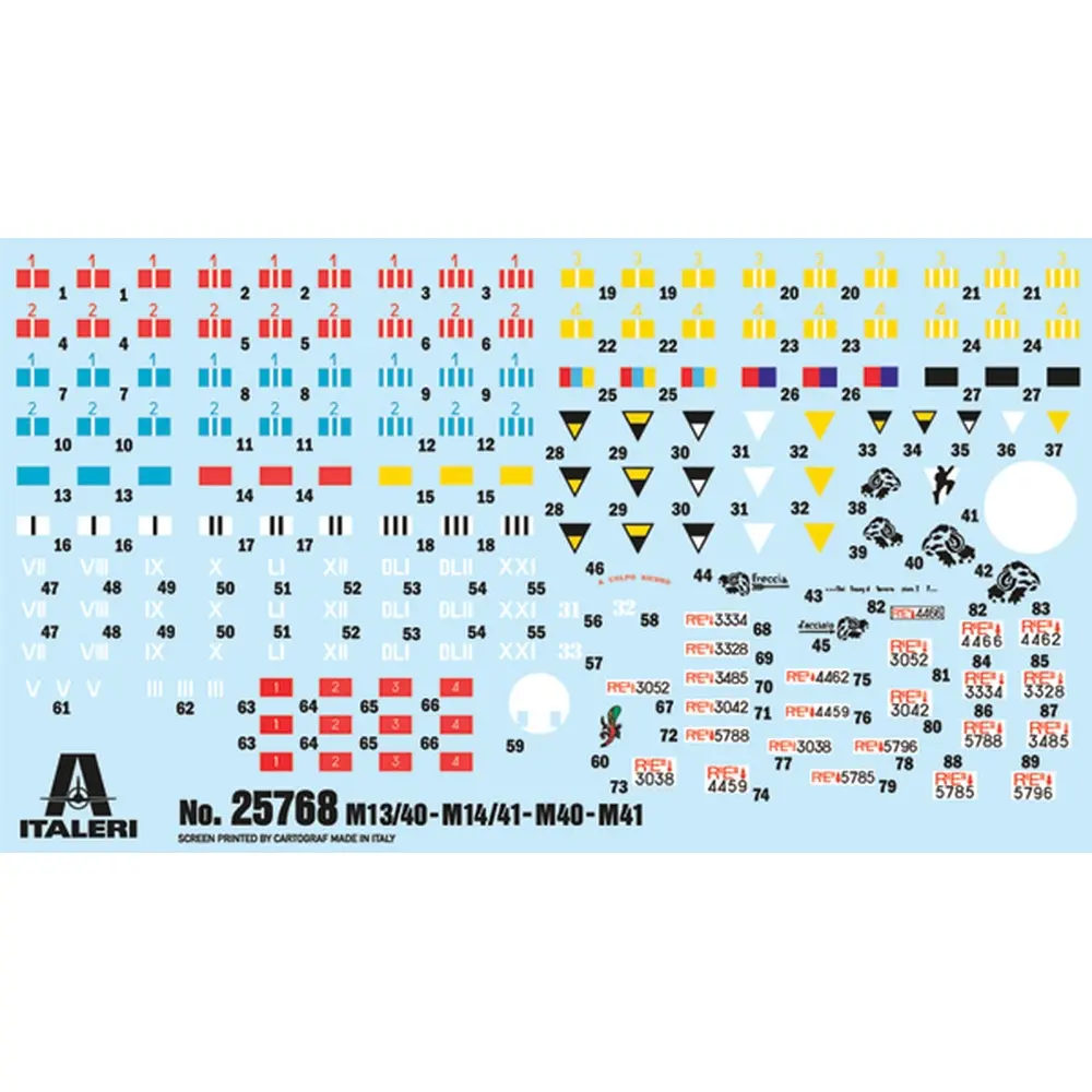 Chars et véhicules automoteurs italiens - Italeri 25768 - 1/56 - 4