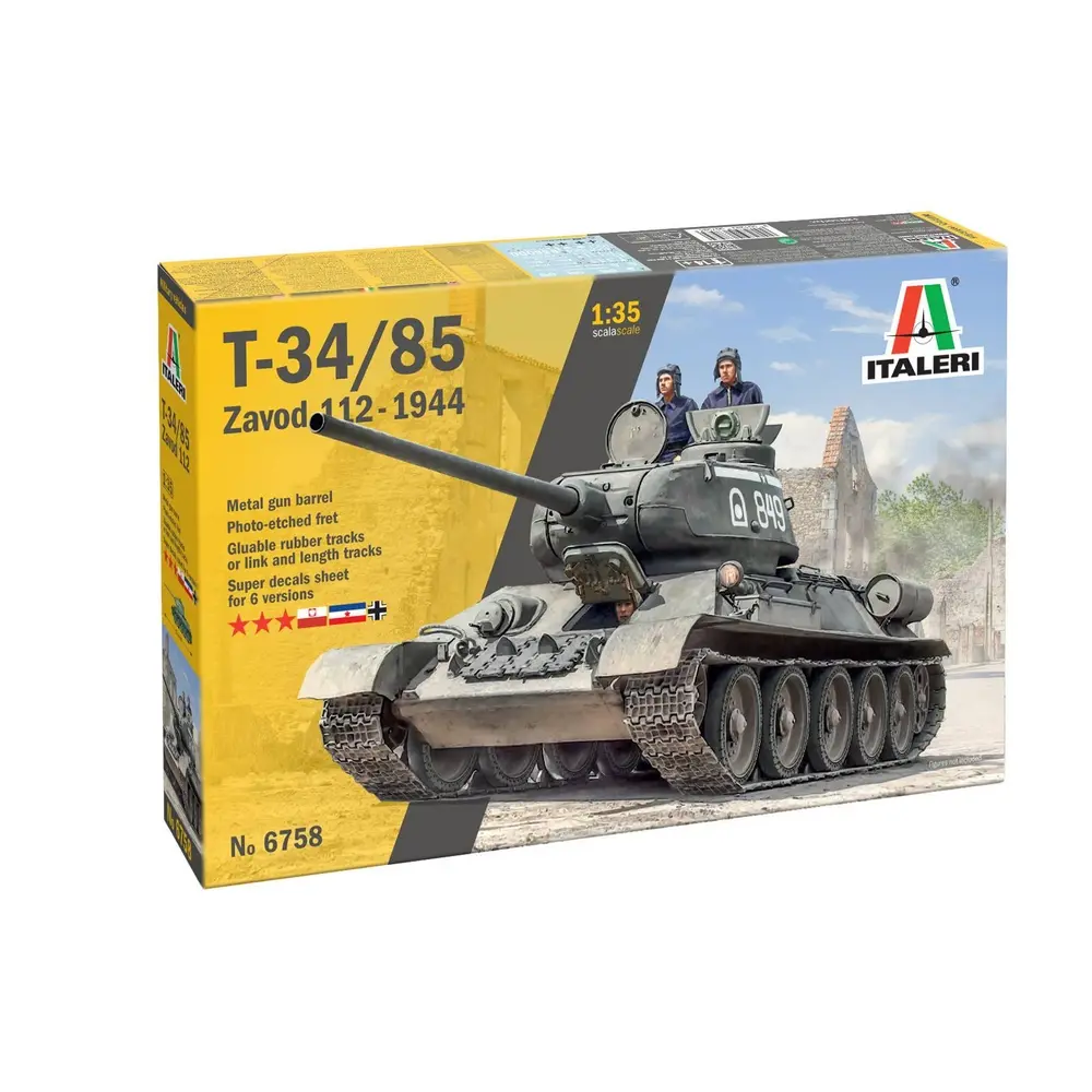 Char T34/85 ZAVOD 112-1944 - Italeri 6758 - 1/35  - 2