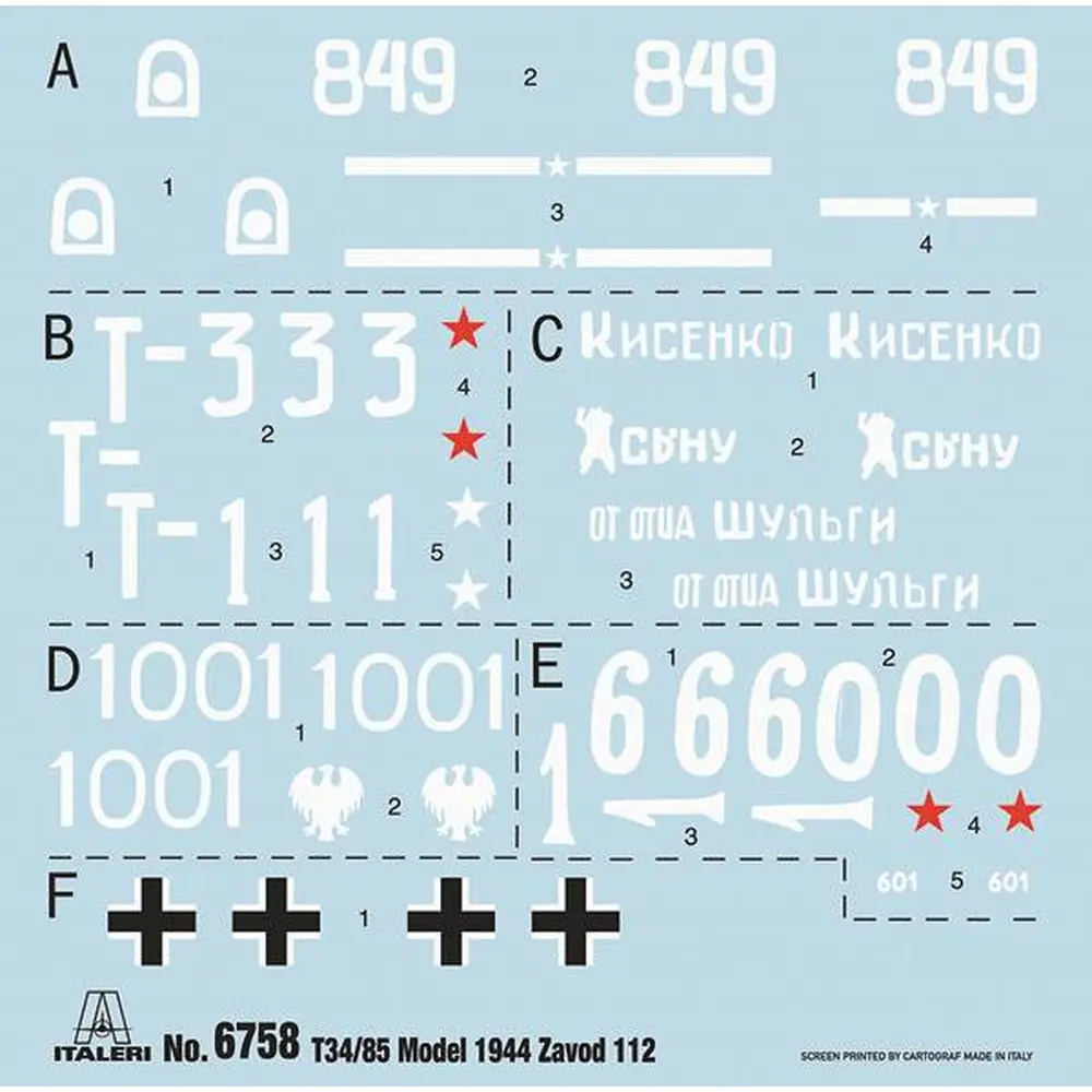 Char T34/85 ZAVOD 112-1944 - Italeri 6758 - 1/35  - 9