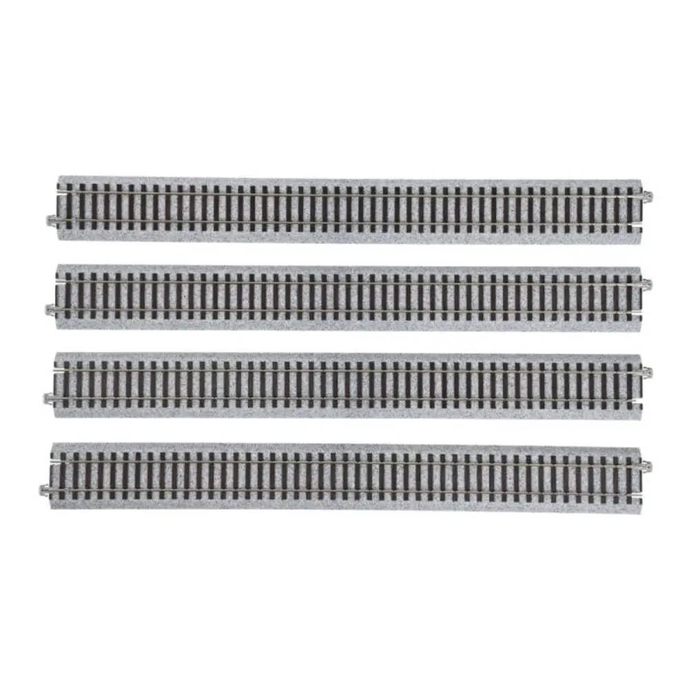 4 rails droits - 369 mm - Kato 2-180 - HO 1/87  - 2