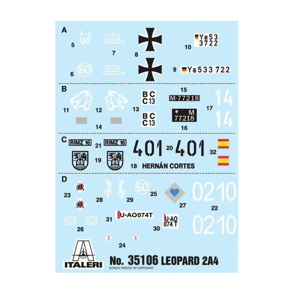 Char 1/35 Leopard 2 A4 - ITALERI 35106 - 1/35  - 6