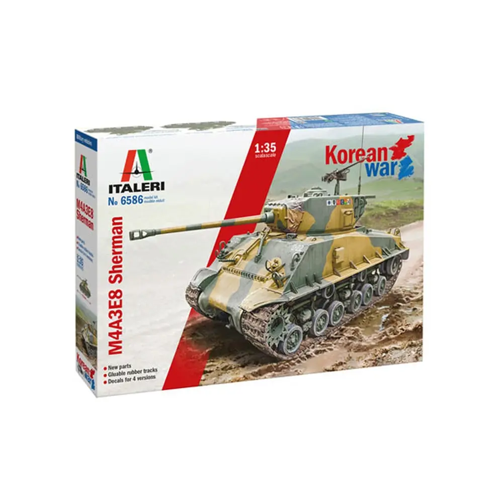 Véhicule militaire - M4A3E8 Sherman Guerre de Corée - ITALERI 6586 - 1/35 - 6