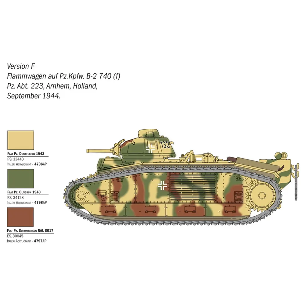 Char B1 Bis - Italeri 25766 - 1/56 - 10