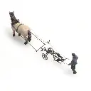 Cheval et charrue - Artitec 387.392 - HO 1/87 - 3