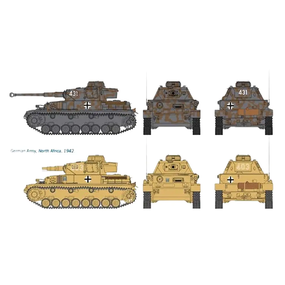 Lot de 2 Panzer IV Ausf.F1/F2 - Italeri 7514 - 1/72 - 2