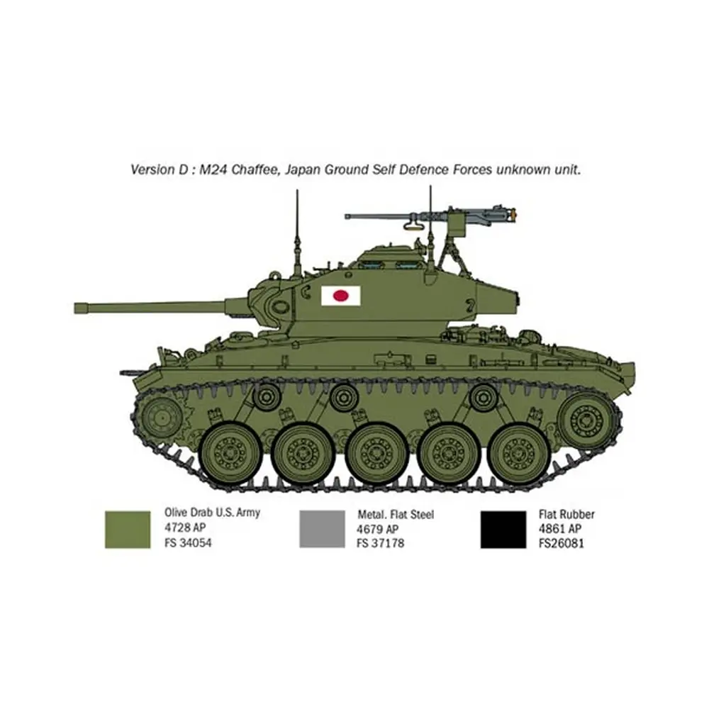 Véhicule militaire - Char d'assaut M24 Chaffee "Guerre de Corée" - ITALERI 6587 - 1/35 - 10