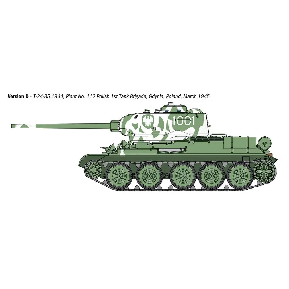 Char T34/85 ZAVOD 112-1944 - Italeri 6758 - 1/35  - 6