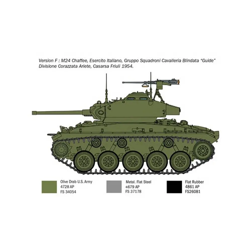 Véhicule militaire - Char d'assaut M24 Chaffee "Guerre de Corée" - ITALERI 6587 - 1/35 - 3