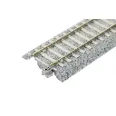 4 rails droits Unitrack (S123PC) CS 123 mm - Kato 2-141 - HO 1/87  - 3