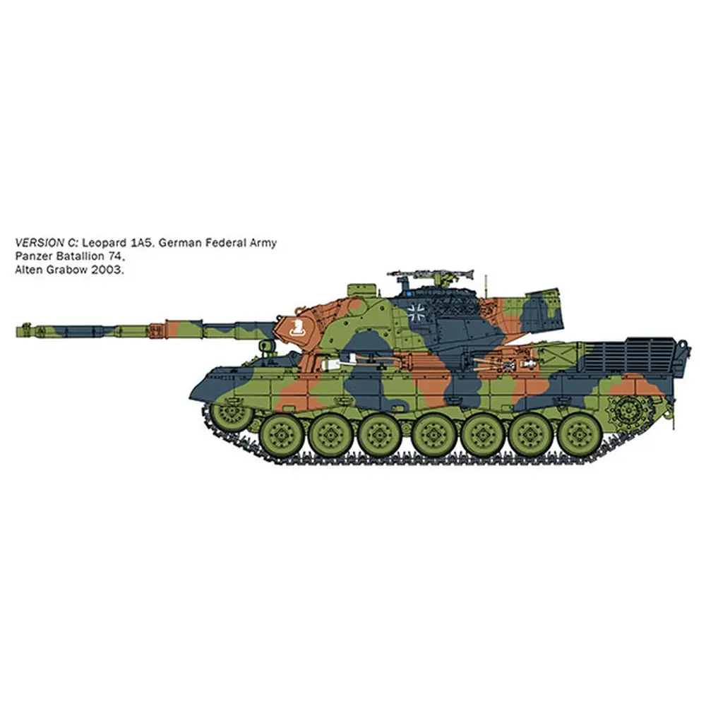 Véhicule militaire - Char d'assaut Leopard 1A5 - ITALERI 6481 - 1/35 - 4