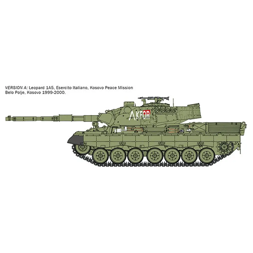 Véhicule militaire - Char d'assaut Leopard 1A5 - ITALERI 6481 - 1/35 - 2