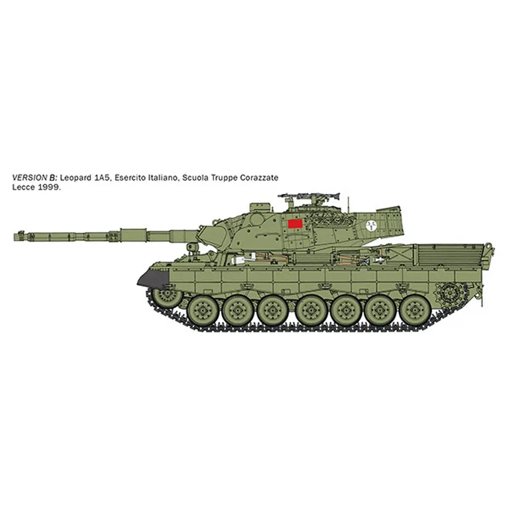 Véhicule militaire - Char d'assaut Leopard 1A5 - ITALERI 6481 - 1/35 - 3