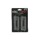 2 rails de dételage droit Unitrack (S123U) 123mm - Kato 2-143 - HO 1/87 - 4