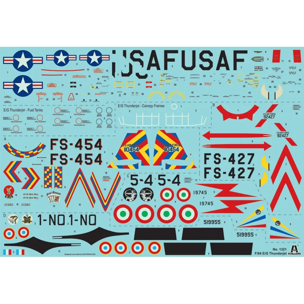 Avion de chasse F-84 G Thunderjet - Italeri 1321 - 1/72  - 4