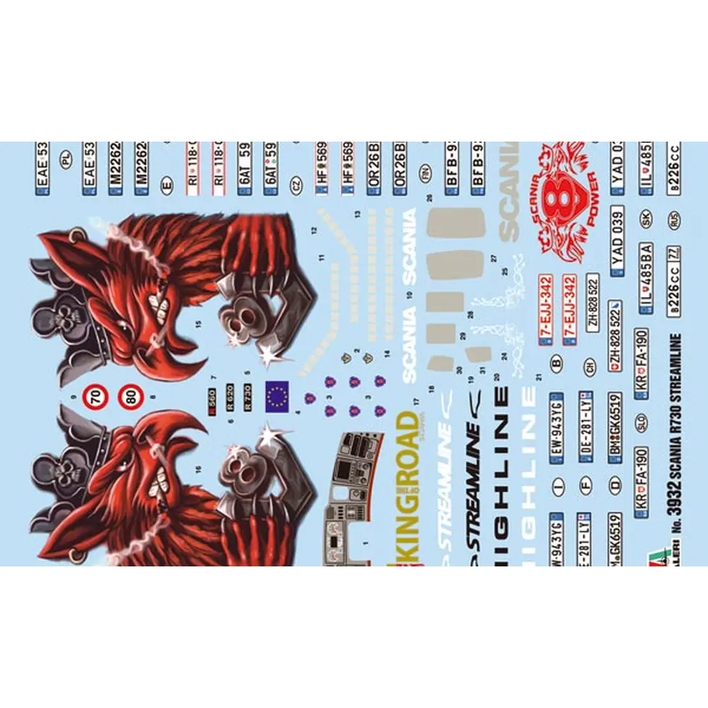 Camion Scania R730 Streamliner - ITALERI 3932 - 1/24 - 2