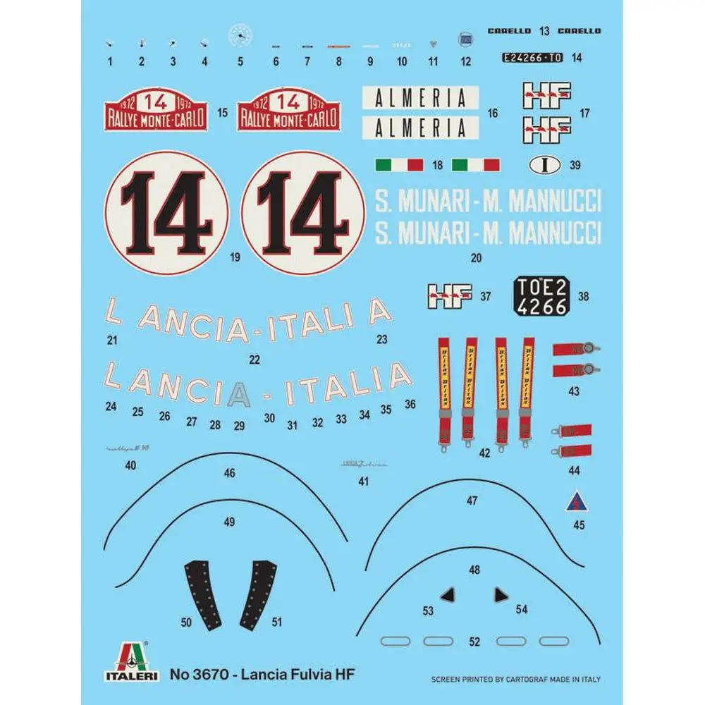 Lancia Fulvia HF Rally M.Carlo 72 - Italeri 3670 - 1/24 - 4