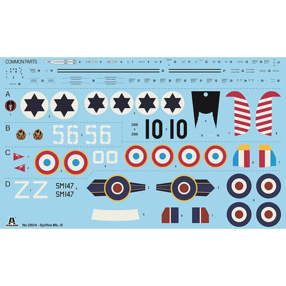 Avion Spitfire mk IX - ITALERI I2804 - 1/48 - 1939-1945 - 3