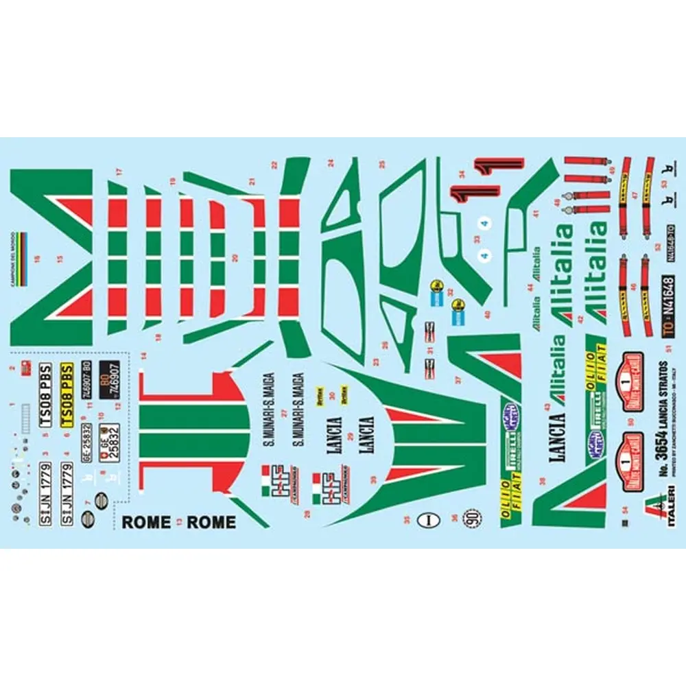 Véhicule Lancia Stratos HF Rouge - ITALERI 3654 - 1/24  - 3