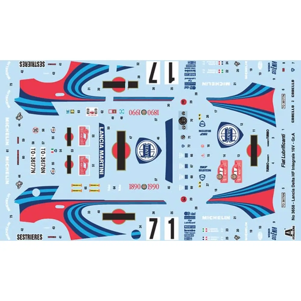 Véhicule Lancia Delta HF Integrale - ITALERI 3658 - 1/24 - 2