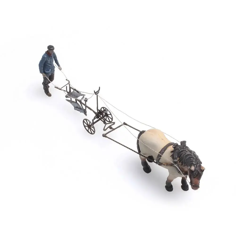 Cheval et charrue - Artitec 387.392 - HO 1/87 - 2