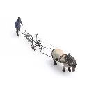 Cheval et charrue - Artitec 387.392 - HO 1/87 - 2