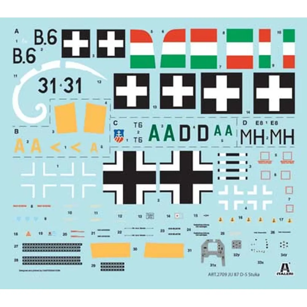 Avion Junkers Ju87D-5 Stuka - ITALERI I2709 - 1/48 - 1939-1945 - 5