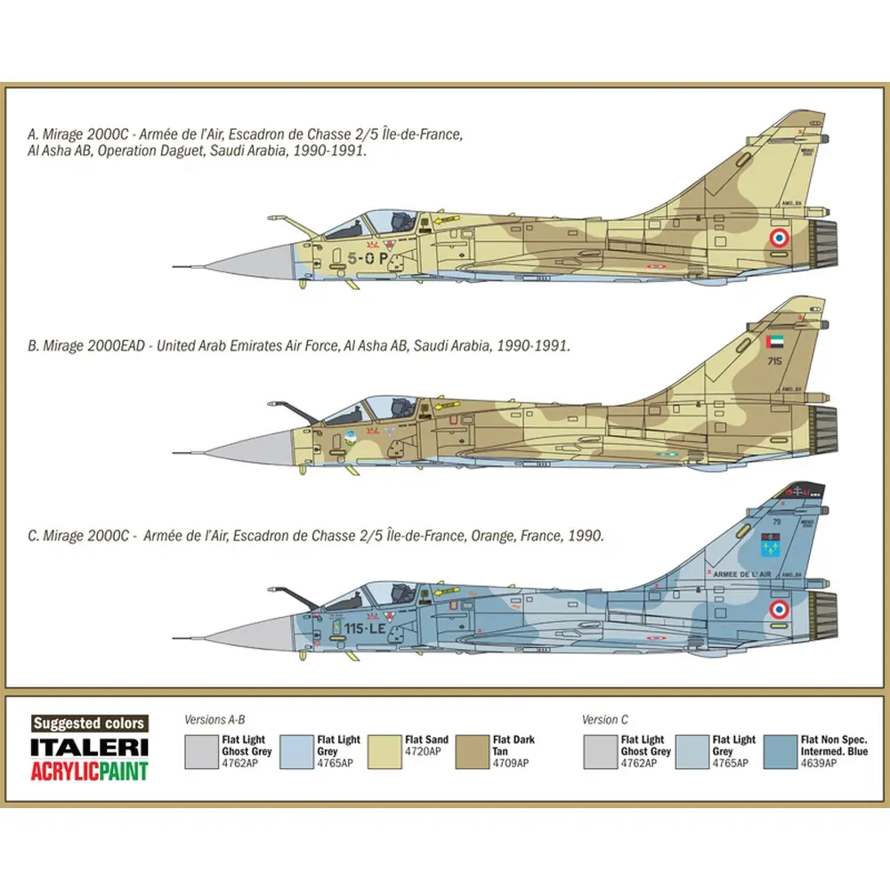 Mirage 2000C - 25ème anniversaire guerre du Golfe - Italeri 1381 - 1/72 - 4