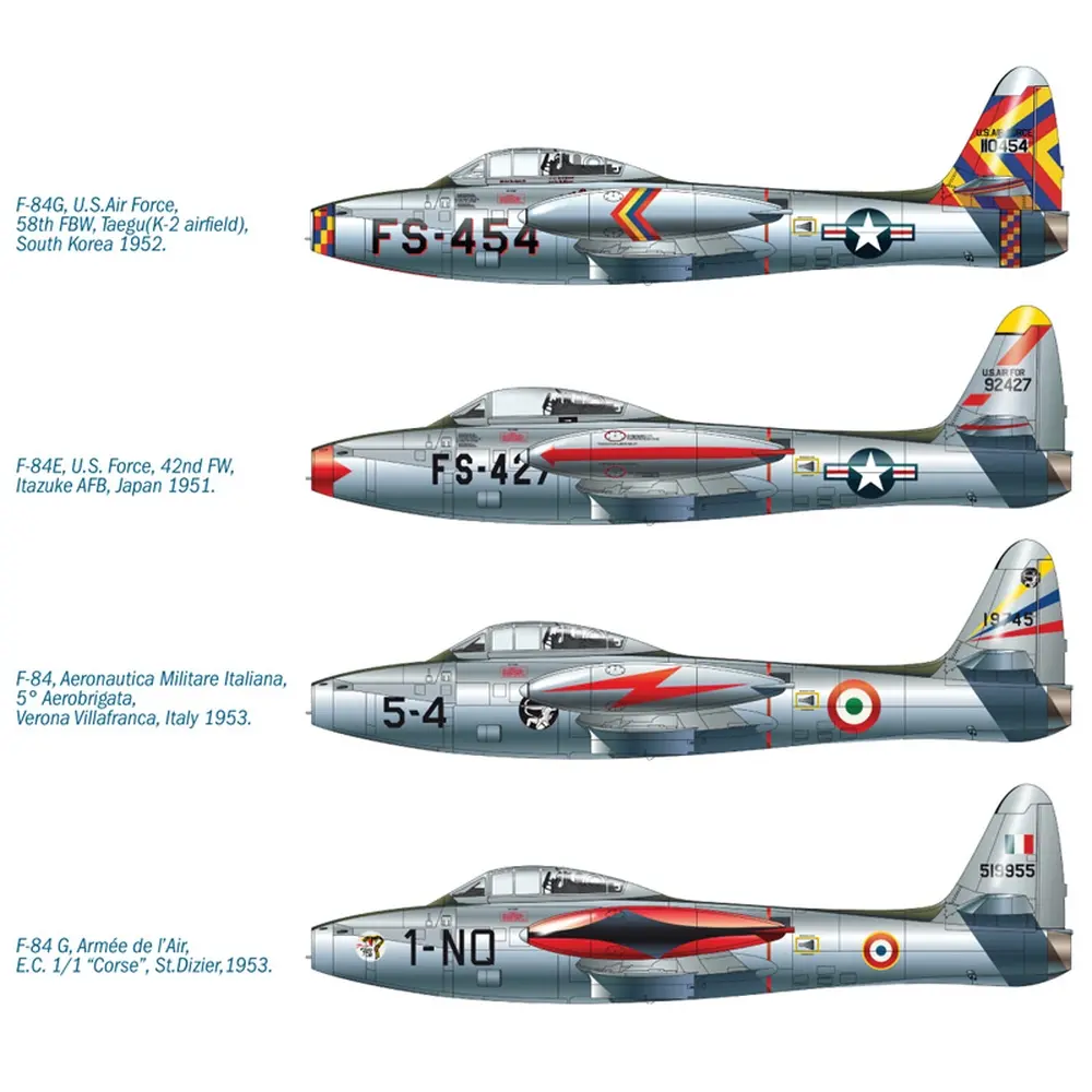 Avion de chasse F-84 G Thunderjet - Italeri 1321 - 1/72  - 3