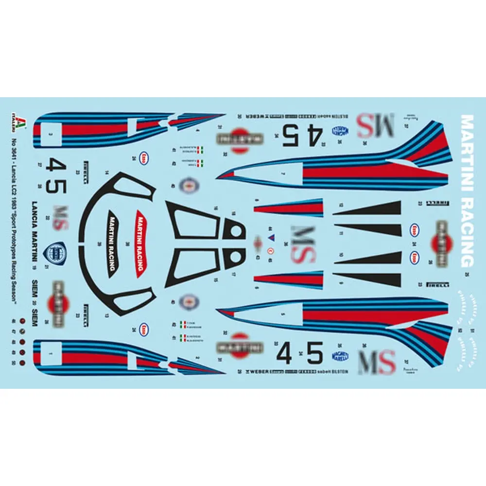 Voiture de course Lancia LC2 - ITALERI 3641 - 1/24 - 2