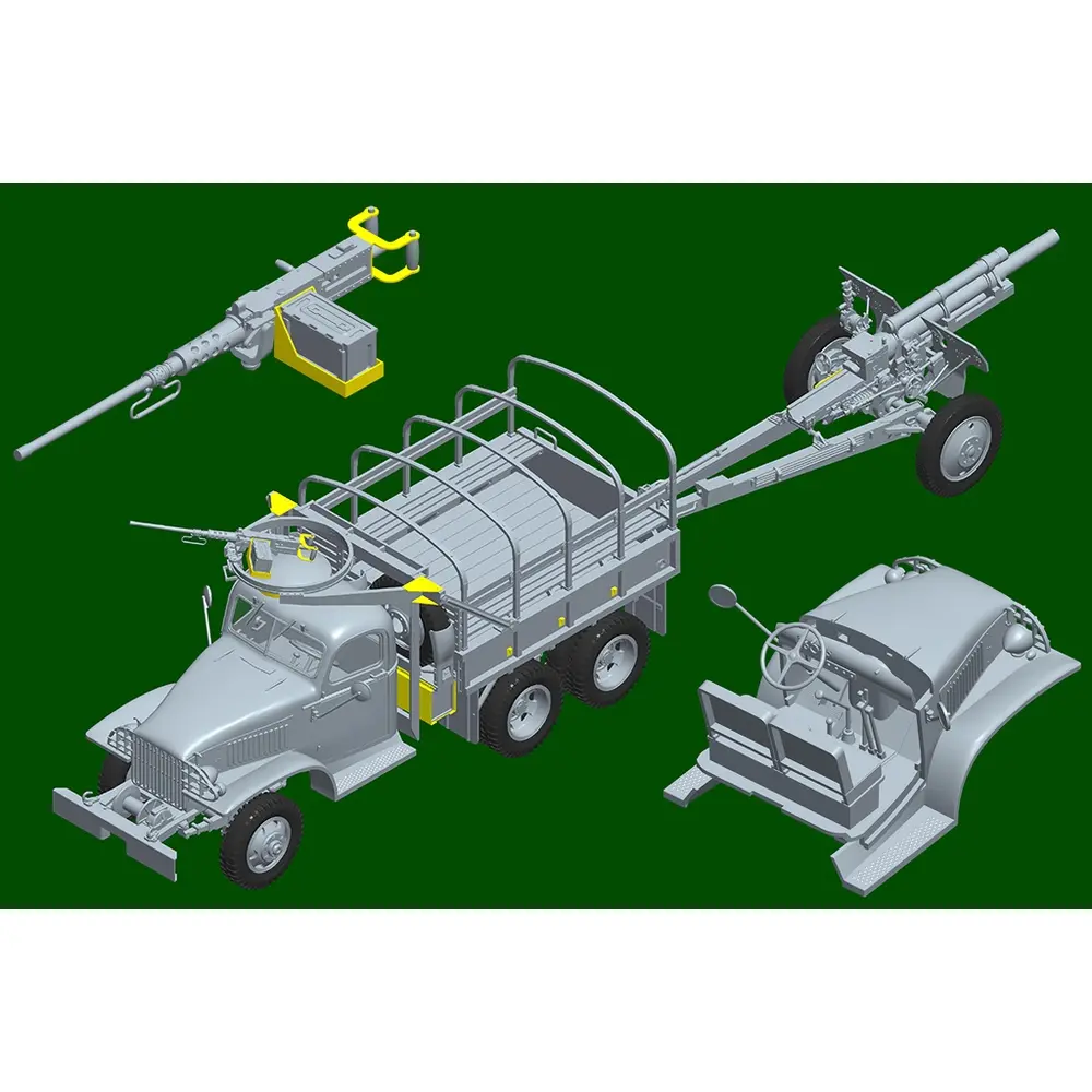 USA CCKW-352 Version tourelle de mitrailleuse avec obusier M2A1 105 mm - I love kit 63567  - 3
