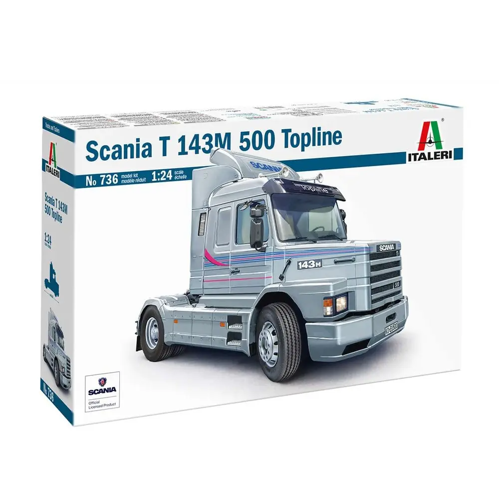 Camion Scania T143 M500 Topline - Italeri 736 - 1/24 - 2