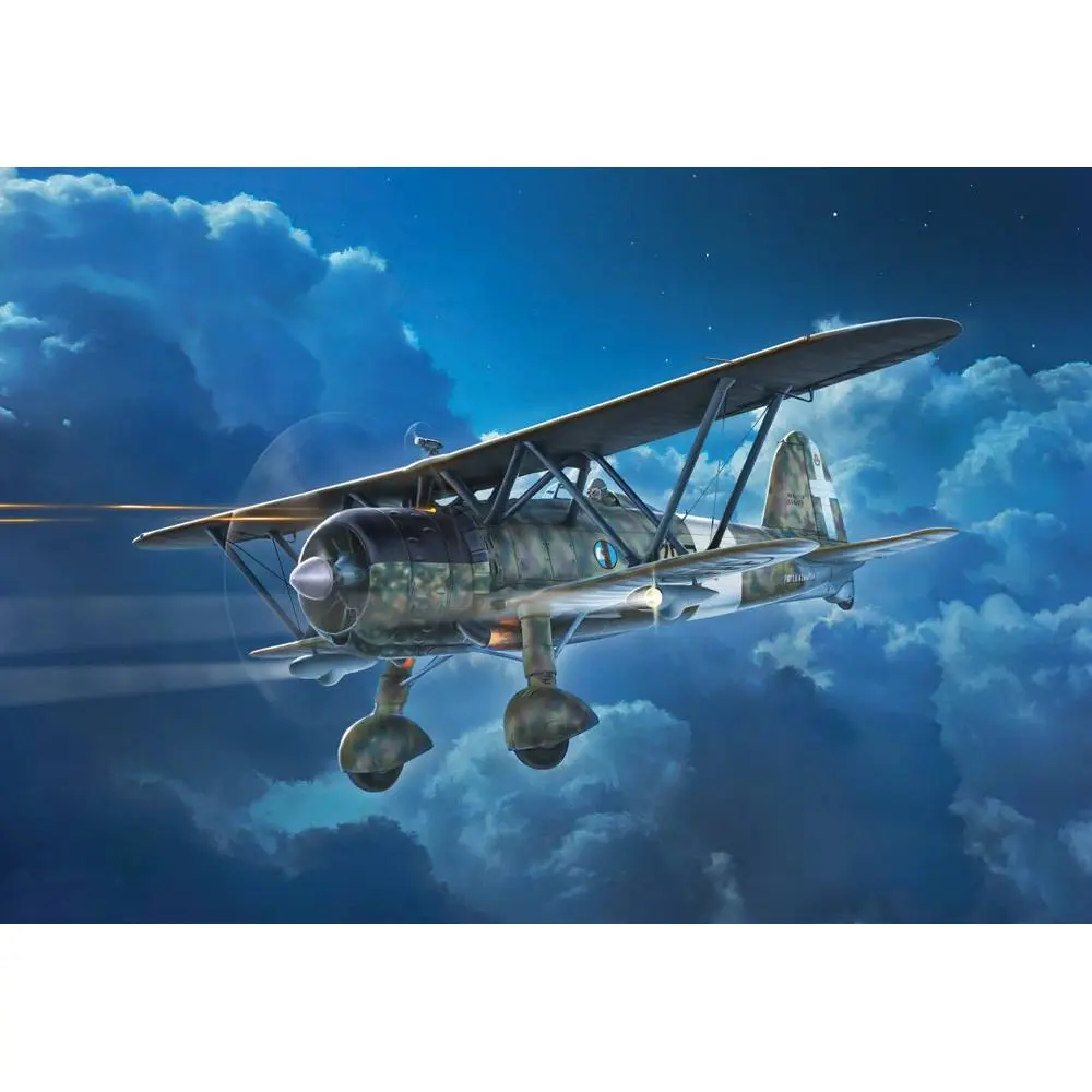 FIAT CR.42 CN“Falco”Chasse de Nuit - Italeri 1485 - 1/72  - 2