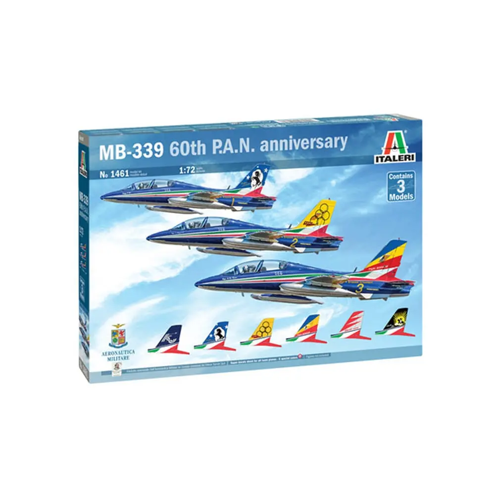 Coffret de 3 Avions MB 339 Frecce Tricolori - ITALERI I1461 - 1/72 - 10