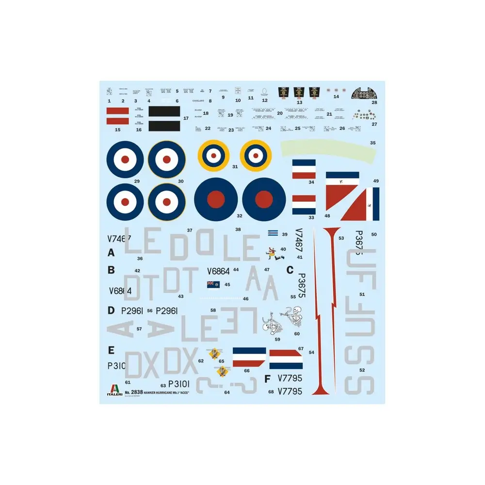 Hurricane Mk 1 Aces - Italeri 2838 - 1/48  - 2