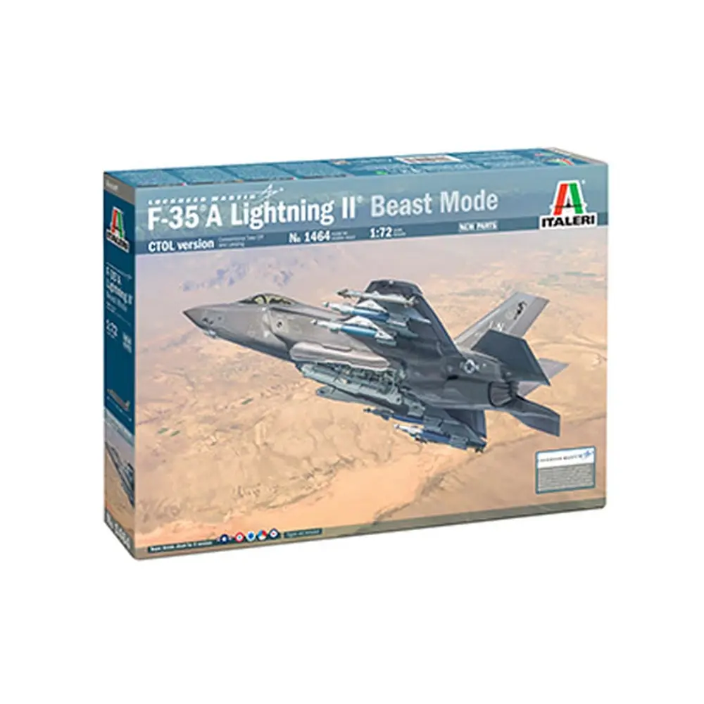 Avion de combat - F-35A Lightning II Beast Mode - Italeri 1464 - 1/72 - 2